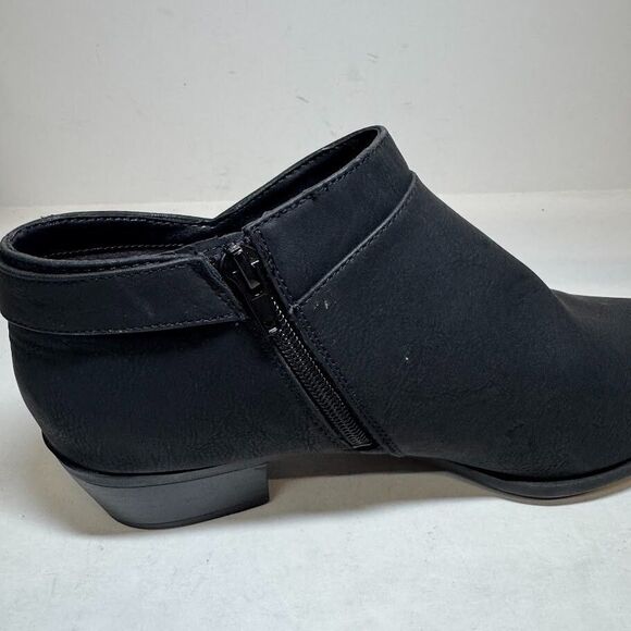 Life Stride Womens 11 M Black Buckle Detail Zip Up Ankle Booties DISPLAY HW7 - Picture 8 of 8